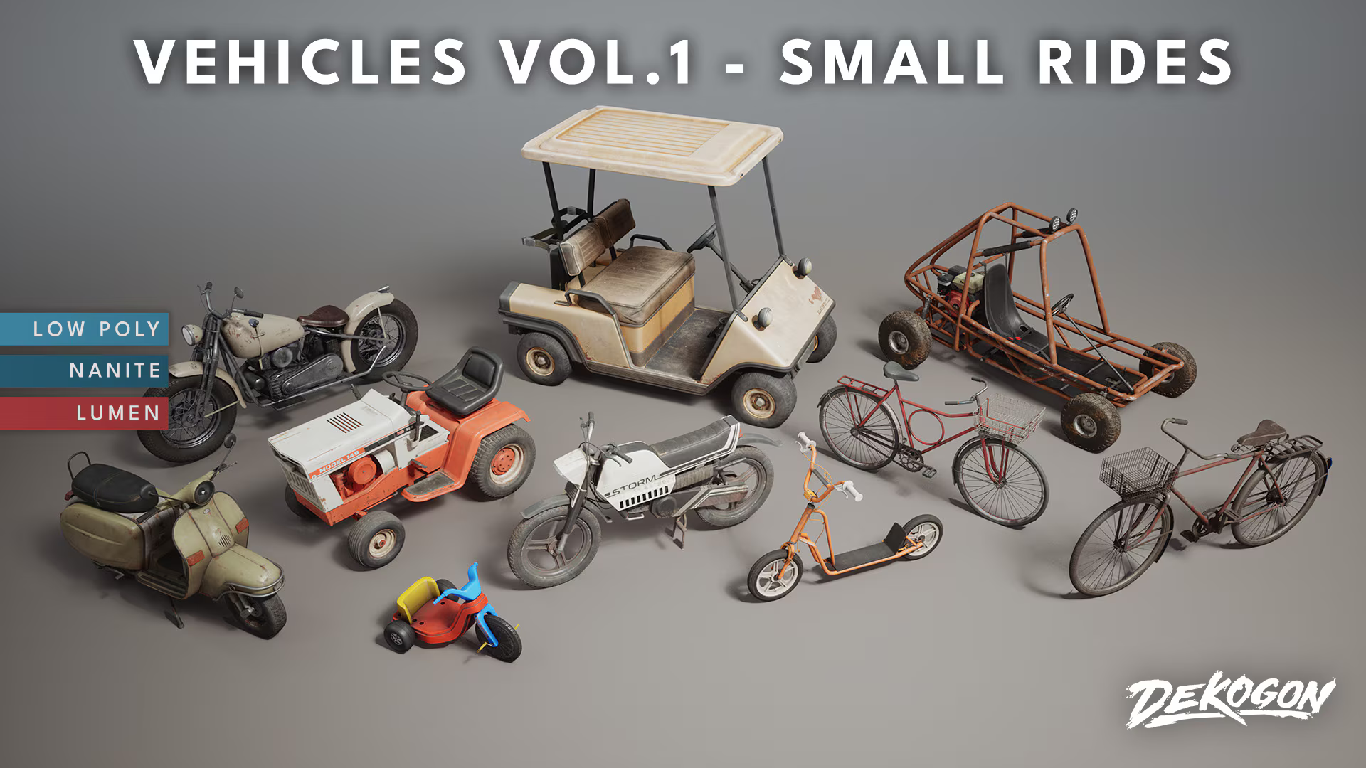 Vehicles VOL.1 – Small Rides – Jay's ASSETS Collection